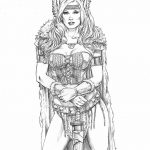 fotó vázlat egy tetováló amazonról, 2018. 05. 01. №047 - tetováló amazon vázlata -