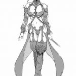 fotó vázlat egy tetováló amazonról, 2018. 05. 01. №051 - tetováló amazon vázlata -