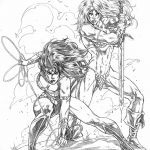 fotó vázlat egy tetoválás amazonról, 2018. 05. 01. №054 - tetováló amazon vázlata -