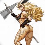 fotó vázlat egy tetováló amazonról, 2018. 05. 01. №056 - tetováló amazon vázlata -