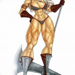 fotó vázlat egy tetováló amazonról, 2018. 05. 01. №057 - tetováló amazon vázlata -