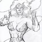 fotó vázlat egy tetoválás amazonról, 2018. 05. 01. №059 - tetováló amazon vázlata -