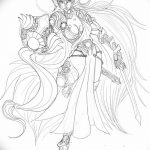 fotó vázlat egy tetováló amazonról, 2018. 05. 01. №064 - tetováló amazon vázlata -