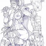 fotó vázlat egy tetováló amazonról, 2018. 05. 01. №071 - tetováló amazon vázlata -