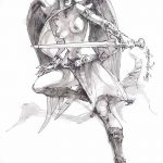 fotó vázlat egy tetováló amazonról, 2018. 05. 01. №075 - tetováló amazon vázlata -