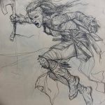 fotó vázlat egy tetováló amazonról, 2018. 05. 01. №085 - tetováló amazon vázlata -