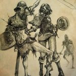 fotó vázlat egy tetováló amazonról, 2018. 05. 01. №095 - tetováló amazon vázlata -