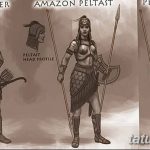 fotó vázlat egy tetoválás amazonról, 2018. 05. 01. №07 - vázlat egy tetoválás amazonról -