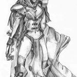 fotó vázlat egy tetováló amazonról, 2018. 05. 01., 100. szám - tetováló amazon vázlata -