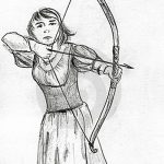 fotó vázlat egy tetováló amazonról, 2018. 05. 01. №115 - tetováló amazon vázlata -