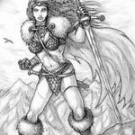 fotó vázlat egy tetoválás amazonról, 2018. 05. 01. №136 - tetováló amazon vázlata -