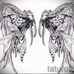 Angyalszárny tetoválás vázlat - jó lehetőség
