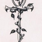 fotó Vázlat az ankh tetoválásról, 2018.04.27. №043 - Ankh tetoválás vázlatai -