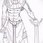 Az anubis tetoválás vázlatának érdekes változata - a rajz alkalmas anubis amon ra tetoválásra