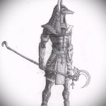 Az Anubis tetoválás vázlatának hűvös változata - a rajz alkalmas a nyakon lévő Anubis tetoválásra