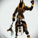 Anubis tetoválási vázlat teszt példája - a rajz alkalmas anubis tetoválásra és ra jelentésre
