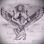 Egy egyedülálló példa egy Anubis tetoválás vázlatára - a rajz alkalmas Anubis tetováláshoz a karon