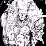 Az anubis tetoválás vázlatának klassz változata - a rajz alkalmas anubis tetoválásra és anubis rakrest tatutatu anubis a hátlapra