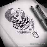 Az Anubis tetoválási vázlat egyedülálló változata - a rajz alkalmas a vállon lévő Anubis tetováláshoz