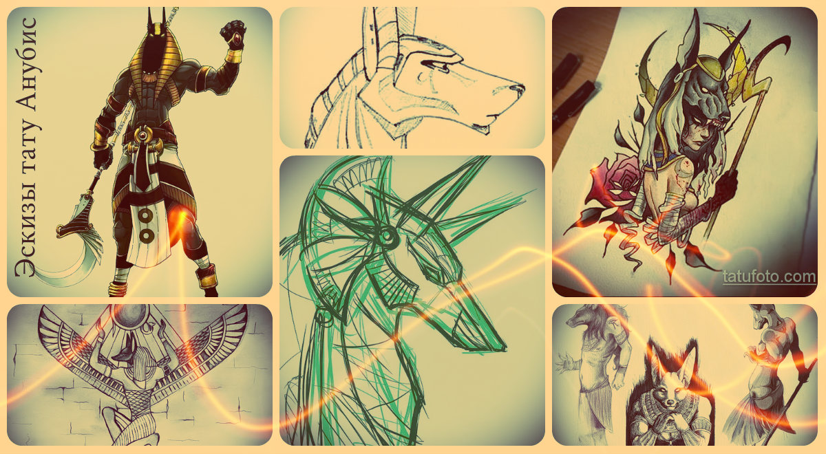 Hűvös vázlatok az anubis tetoválásról - érdekes rajzok egy tetováláshoz