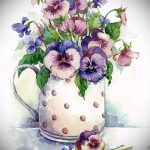 A mókus tetoválásának érdekes változata - a rajz alkalmas a mókus akvarell tetoválására