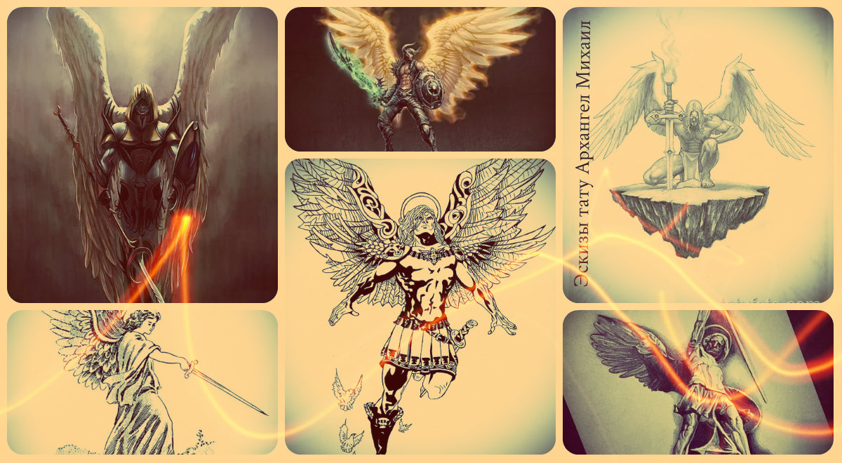 Mihály arkangyal tetoválóvázlatok - érdekes rajzok tetováló ötletekhez