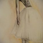 Példa egy eredeti vázlatra egy balerinával készült tetováláshoz - szokatlan ötlet létrehozása a tetováláshoz