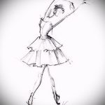 Stílusos vázlatot javasolni egy balerinával készült tetováláshoz - eredeti ötlet létrehozása a tetováláshoz