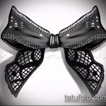 vázlat a 701 -es számú tetováló íjról - a minta egyedi változata, amely sikeresen használható változtatásra és tetoválásként meghajol a combokon