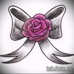 íj tetoválás vázlat # 657 a minta érdekes változata, amely jól használható az íjak feldolgozására és felhelyezésére a combokra tetoválásként