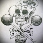 íj tetoválás vázlat # 979 a minta érdekes változata, amely könnyen használható az íj átalakítására és felhelyezésére a lábán tetoválásként