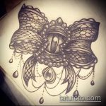 a 897 -es számú íj -tetoválás vázlata egy rajz méltó változata, amely sikeresen használható az íj feldolgozására és a pápára tetoválásként történő alkalmazására