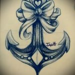 íj tetoválás vázlata # 815 - a minta egyedi változata, amely könnyen használható íjak feldolgozására és felhelyezésére a combokra tetoválásként