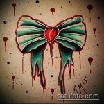 vázlat a 674 -es számú tetováló íjról - a kép hűvös változata, amely sikeresen használható feldolgozásra és tetoválásként való meghajlásra a zsákmány alatt