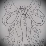 151 -es számú íj -tetoválás vázlata - a rajz exkluzív változata, amely jól használható a hátán lévő íj feldolgozására és tetoválásként történő alkalmazására