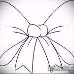 vázlat a 614 -es számú tetováló íjról - a minta egyedülálló változata, amely könnyen használható a tetoválás fenekén íjakként történő feldolgozásra és felhelyezésre