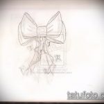 vázlat egy íj tetoválás 871 -es számáról - a rajz hűvös változata, amely sikeresen használható felülvizsgálatra és tetoválásként meghajolva a hátán