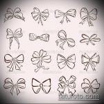 íj tetoválás vázlata a 968 -as számmal - a minta érdekes változata, amely könnyen használható a gyomor íjának feldolgozására és tetoválásként történő alkalmazására