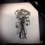 vázlat a 382 -es számú tetováló íjról - a rajz hűvös változata, amely sikeresen használható feldolgozásra és tetoválásként való meghajlásra a zsákmány alatt