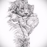 رسم لوشم النمر # 928 - نسخة رائعة من الرسم يمكن استخدامها بنجاح للمعالجة والتطبيق كوشم النمر على الكتف