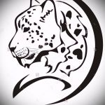 رسم تخطيطي لوشم النمر # 132 هو نسخة جديرة بالرسم يمكن استخدامها بنجاح للمراجعة والتطبيق كوشم النمر على الكتف