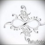 vázolja a végtelen tetoválást a csuklóján - a tetoválás mintájának egyik változata 09052016 1072 tatufoto_en