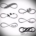 vázlatok egy végtelen tetoválással tollal - a tetoválás rajzának változata a 09052016 -ból 5121 tatufoto_ru