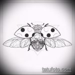 vázlat a katicabogár tetoválásról # 930 a minta hűvös változata, amely jól használható változtatásra és katicabogár tetoválásként a lóherére