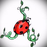 vázlat a katicabogár tetoválásról, 42.