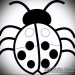 vázlat a katicabogár tetoválásról 469 - a kép méltó változata, amely sikeresen használható felülvizsgálatra és alkalmazásra katicabogár tetoválásként akvarell stílusban