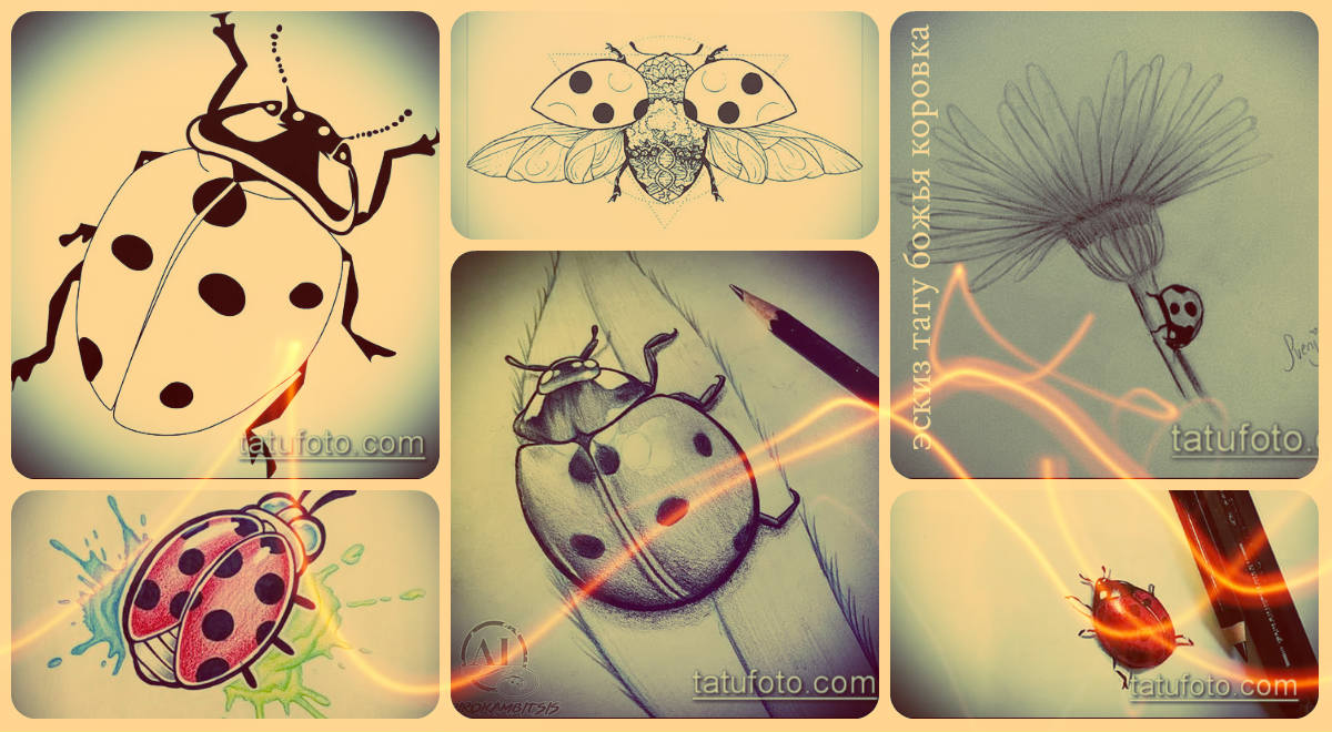 Katicabogár tetoválás vázlatok - érdekes rajzok választása és alkalmazása