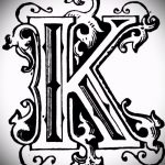 35. Betű tetoválás vázlata tetováláshoz - opció - tatufoto.ru - 35