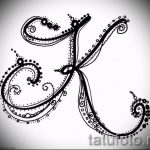 Levél tetoválás vázlata tetováláshoz - opció - tatufoto.ru - 33