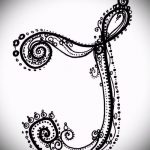 25. Levél tetoválás vázlata tetováláshoz - opció - tatufoto.ru - 25